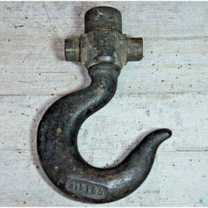 Vintage Dirigo Swivel Hoist Hook #6 7" Tall - Industrial Steampunk Decor